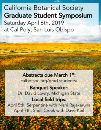 California Botanical Society Grad Symposium